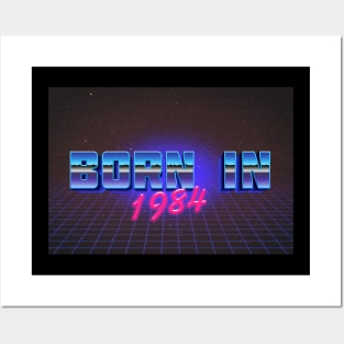 Born In 1984 ∆∆∆ VHS Retro Outrun Birthday Design Posters and Art